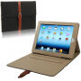 Luksusowy pokrowiec z PU skóry z klamrą dla Apple iPad 4 / 3 / 2 - czarny