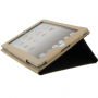 Luksusowy pokrowiec z PU skóry z klamrą dla Apple iPad 4 / 3 / 2 - czarny