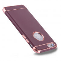 Etui ochronne do Apple iPhone 6 / 6S - różowo-złoto-bordowe