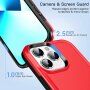 Trwała osłona ochronna dla iPhone 13 Pro Max - czerwony