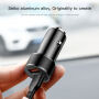 BASEUS ładowarka samochodowa z dwoma portami USB dla Apple iPhone / iPad / iPod - czerwona