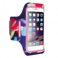 FLOVEME kolorowy pokrowiec sportowy na rękę dla Apple iPhone SE (2020/2022) / 8 / 7 / 6S / 6