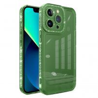 Przezroczysty pokrowiec z efektem diamentu dla iPhone 11 - zielone