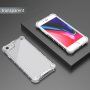 Wytrzymała, błyszcząca okładka z pionową siatką dla iPhone 7 Plus / 8 Plus - przezroczyste