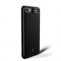 USAMS etui z baterią 3000mAh i ochroną soczewki dla Apple iPhone SE (2020/2022) / 8 / 7 / 6S / 6 - czarne