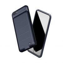 BASEUS cienkie etui z baterią 2500mAh dla Apple iPhone 6 / 6S - ciemnoniebieskie