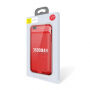 BASEUS cienkie etui z baterią 2500mAh dla Apple iPhone 6 / 6S - czerwone