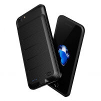 BASEUS cienkie etui z baterią 2500mAh dla Apple iPhone 6 Plus / 6S Plus - czarne