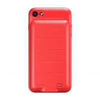 BASEUS cienkie etui z baterią 2500mAh dla Apple iPhone SE (2020/2022) / 8 / 7 - czerwone
