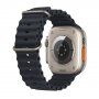 Silikonowy pasek oceaniczny dla Apple Watch Ultra 49mm / 46mm / 45mm / 44mm / 42mm - czarny