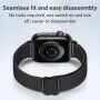 Nylonowy cienki pasek z przesuwaną klamrą dla Apple Watch 42mm / 41mm / 40mm / 38mm - fioletowy