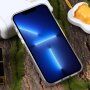 Przezroczysta marmurowa osłona z dżetów dla iPhone 14 Pro - różowy