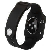 Baseus pasek z miękkiego plastiku z futerałem dla Apple Watch 42mm / 41mm / 40mm / 38mm – czarny