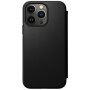 Nomad Skórzane etui Folio z klapką i MagSafe dla iPhone 14 Pro Max - czarne