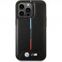 Osłona BMW M Tricolor Stripe dla iPhone 14 Pro Max - czarny