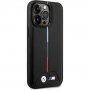 Osłona BMW M Tricolor Stripe dla iPhone 14 Pro Max - czarny