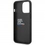 Osłona BMW M Tricolor Stripe dla iPhone 14 Pro Max - czarny