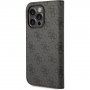 Guess 4G Metal Camera Outline Flip Case dla iPhone 14 Pro - czarne