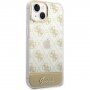 Pokrowiec Guess Peony Glitter Script Logo dla iPhone 14 - złote