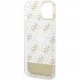 Pokrowiec Guess Peony Glitter Script Logo dla iPhone 14 - złote