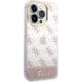 Pokrowiec Guess Peony Glitter Script Logo dla iPhone 14 Pro Max - różowy
