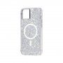 Pokrowiec Case Mate Twinkle z MagSafe i efektem gwiezdnego pyłu dla iPhone 14 Plus - srebrny