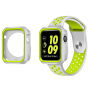 Pokrowiec ochronny silikonowy dla Apple Watch 38mm - biało-zielony