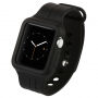 Baseus pasek z miękkiego plastiku z futerałem dla Apple Watch 42mm / 41mm / 40mm / 38mm – czarny