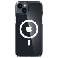 Przezroczysty pokrowiec Spigen Ultra Hybrid z MagSafe dla iPhone 14 Plus - biały