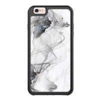 Etui ochronne z czarną ramką dla Apple iPhone 6 Plus / 6S Plus - dym