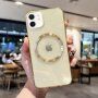 Błyszcząca, przezroczysty pokrowiec z MagSafe dla iPhone 12 / 12 Pro - żółte