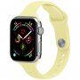 Cienki silikonowy pasek dla Apple Watch 42mm / 41mm / 40mm / 38mm - żółte