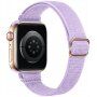 Nylonowy cienki pasek z przesuwaną klamrą dla Apple Watch 42mm / 41mm / 40mm / 38mm - fioletowy