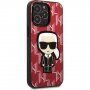 Karl Lagerfeld Monogram Ikonik pokrowiec dla iPhone 13 Pro Max - czerwony