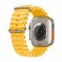 Silikonowy pasek oceaniczny dla Apple Watch Ultra 49mm / 46mm / 45mm / 44mm / 42mm - żółte