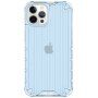 Wytrzymała, błyszcząca okładka z pionową siatką dla iPhone 11 Pro Max - niebieskie
