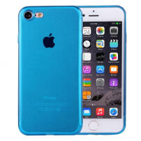 Ultra cienkie 0,5 mm jasne etui silikonowe dla Apple iPhone 8 / 7 - ciemnoniebieskie