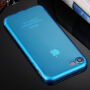 Ultra cienkie 0,5 mm jasne etui silikonowe dla Apple iPhone 8 / 7 - ciemnoniebieskie