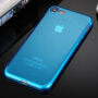 Ultra cienkie 0,5 mm jasne etui silikonowe dla Apple iPhone 8 / 7 - ciemnoniebieskie
