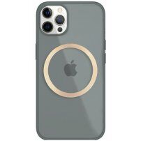 Błyszcząca, przezroczysty pokrowiec z MagSafe dla iPhone 11 Pro - szary