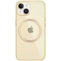 Błyszcząca, przezroczysty pokrowiec z MagSafe dla iPhone 13 mini - żółte