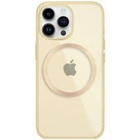 Błyszcząca, przezroczysty pokrowiec z MagSafe dla iPhone 14 Pro - żółte