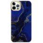 Marmurowa osłona ochronna dla iPhone 12 Pro Max - królewski niebieski