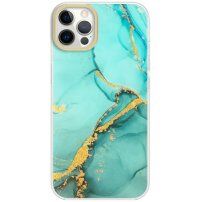 Marmurowa osłona ochronna dla iPhone 12 Pro Max - turkusowy