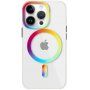 Przezroczysty pokrowiec z MagSafe dla iPhone 14 Pro Max - tęcza