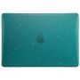 Błyszczący przezroczysty pokrowiec z brokatem dla MacBook Air 13" (A2681 / A3113) - turkusowy