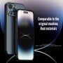 Aluminiowa osłona R-Just z ochroną obiektywu kamery dla iPhone 14 Pro - fioletowy
