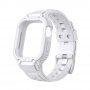 Wytrzymałe etui Armor z paskiem dla Apple Watch 45mm / 44mm / 42mm - biały
