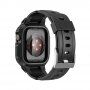 Wytrzymałe etui Armor z paskiem dla Apple Watch 45mm / 44mm / 42mm - czarne