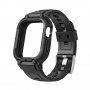 Wytrzymałe etui Armor z paskiem dla Apple Watch 45mm / 44mm / 42mm - czarne
